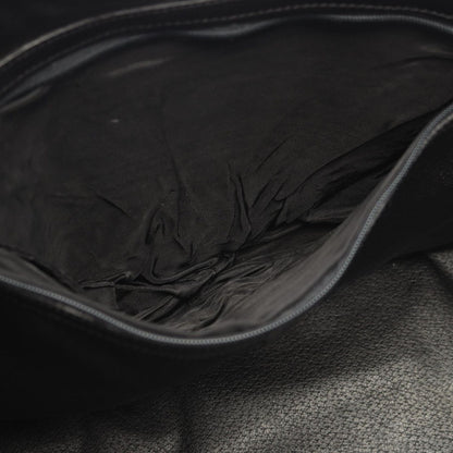 Celine Handbag Macadam Circle Handle Brown Black Canvas Leather Bag — view 5