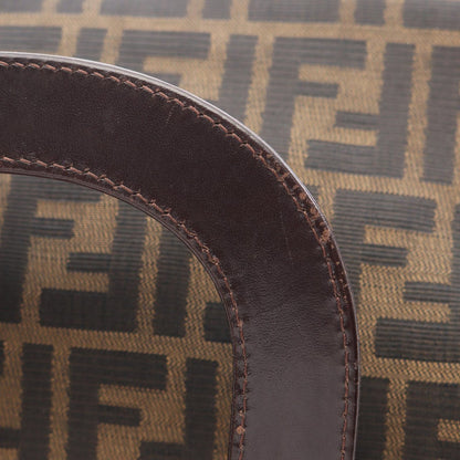 Fendi Tote Zucca Brown Canvas Leather Handbag — view 5