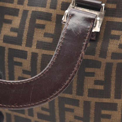 Fendi Tote Zucca Brown Canvas Leather Handbag — view 6