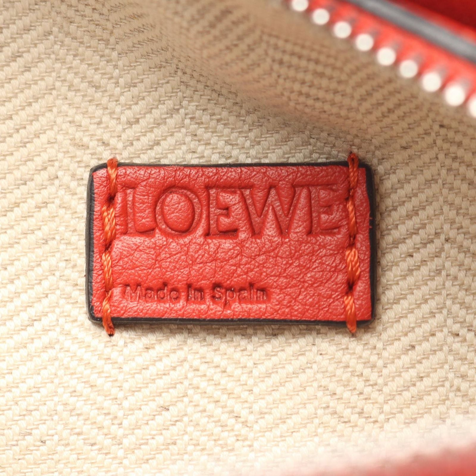 Loewe Handbag Puzzle Bag Mini 2-Way Red Leather — view 4