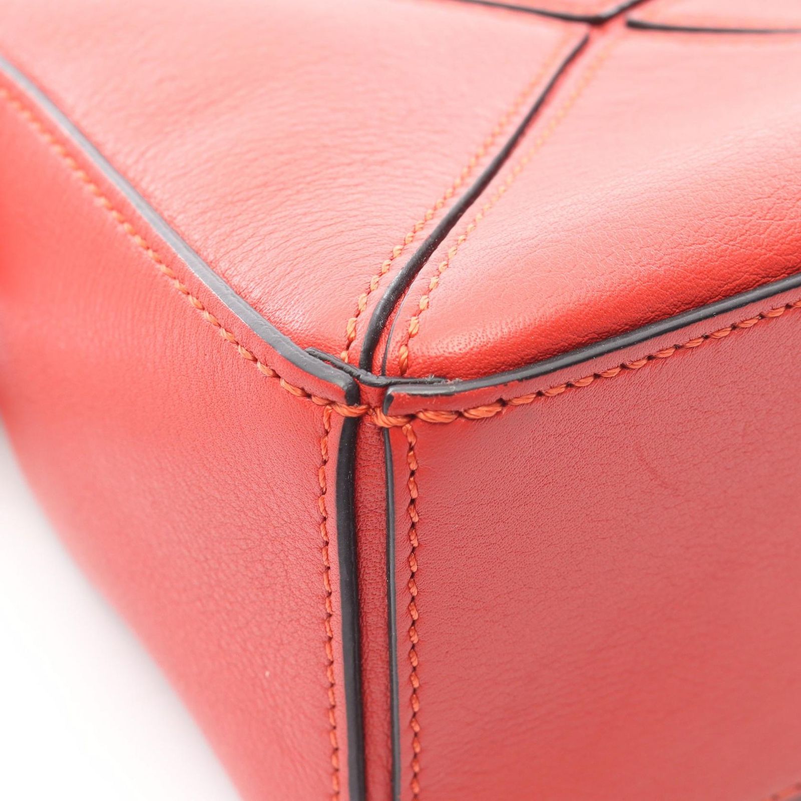Loewe Handbag Puzzle Bag Mini 2-Way Red Leather — view 5