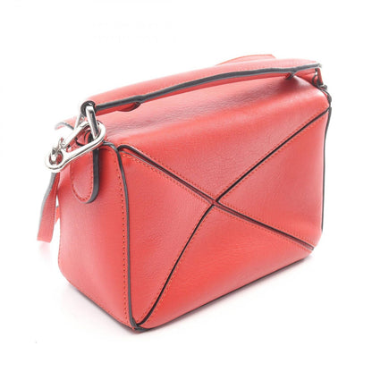 Loewe Handbag Puzzle Bag Mini 2-Way Red Leather — view 2