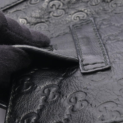 Gucci Tote Guccissima Black Leather — view 8