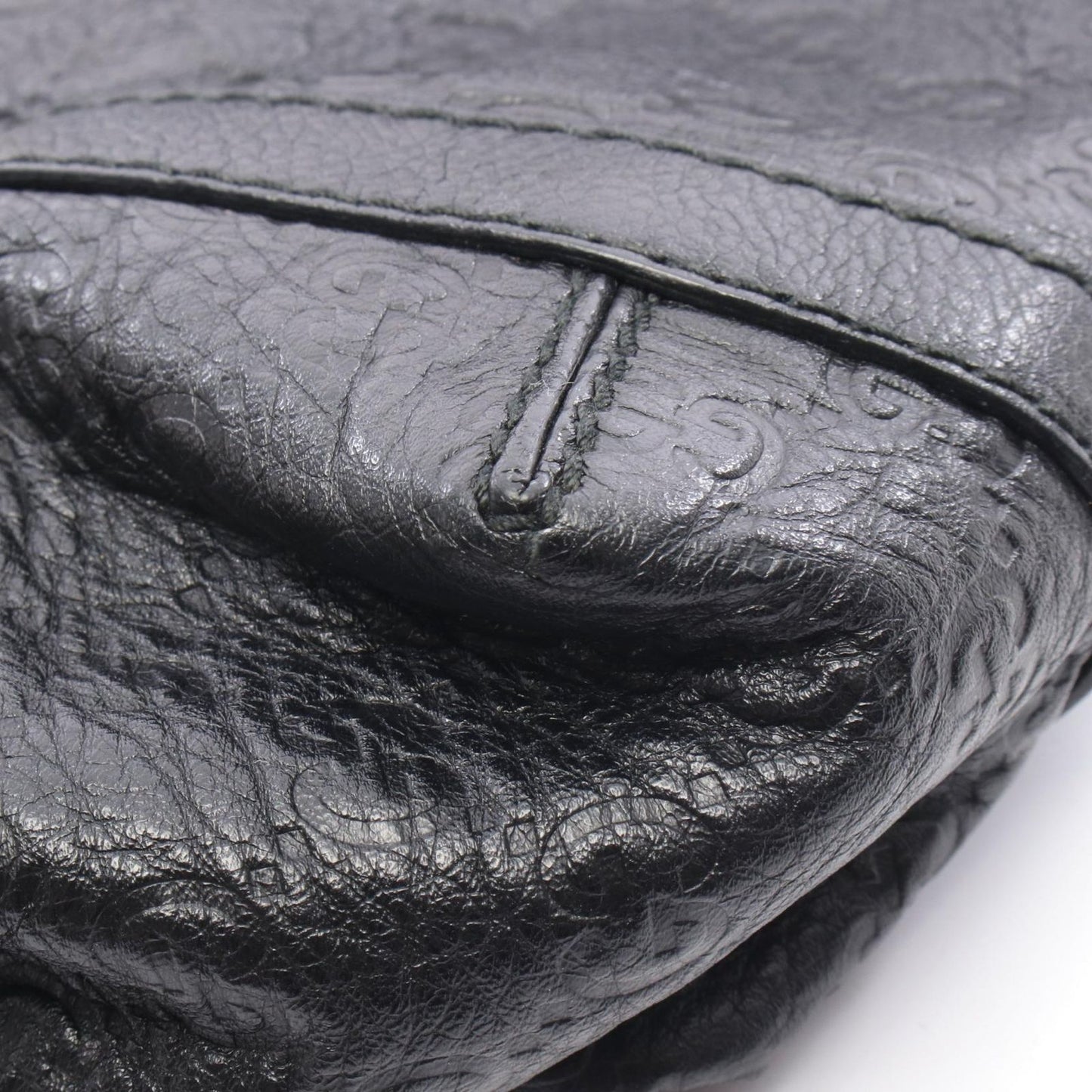 Gucci Tote Guccissima Black Leather — view 6