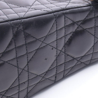 Dior Handbag Lady Dior Cannage Black Leather Hand — view 7