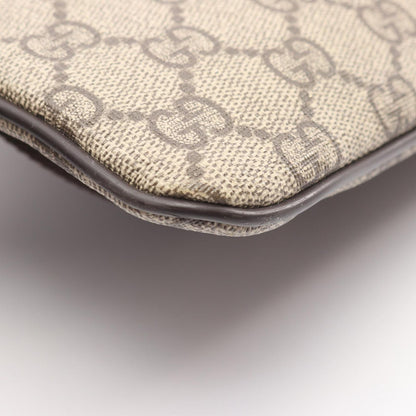 Gucci Shoulder Bag GG Supreme Beige Canvas Leather — view 7