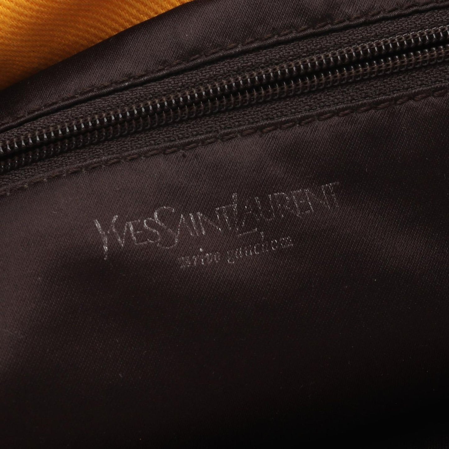 Saint Laurent Yves Rive Gauche Tote Kahala Yellow Canvas Leather — view 4