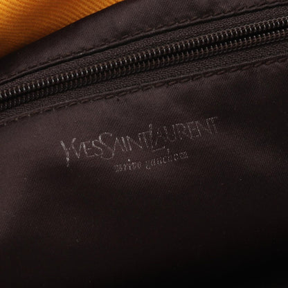 Saint Laurent Yves Rive Gauche Tote Kahala Yellow Canvas Leather — view 4