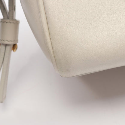 Saint Laurent Paris Handbag Baby Duffle 2-Way White Leather Shoulder — view 7