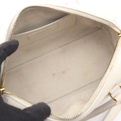 Saint Laurent Paris Handbag Baby Duffle 2-Way White Leather Shoulder — view 3