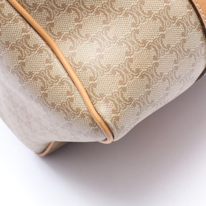 Celine Handbag Macadam Beige Canvas Leather Mini Boston — view 9