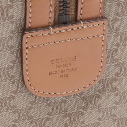 Celine Handbag Macadam Beige Canvas Leather Mini Boston — view 4