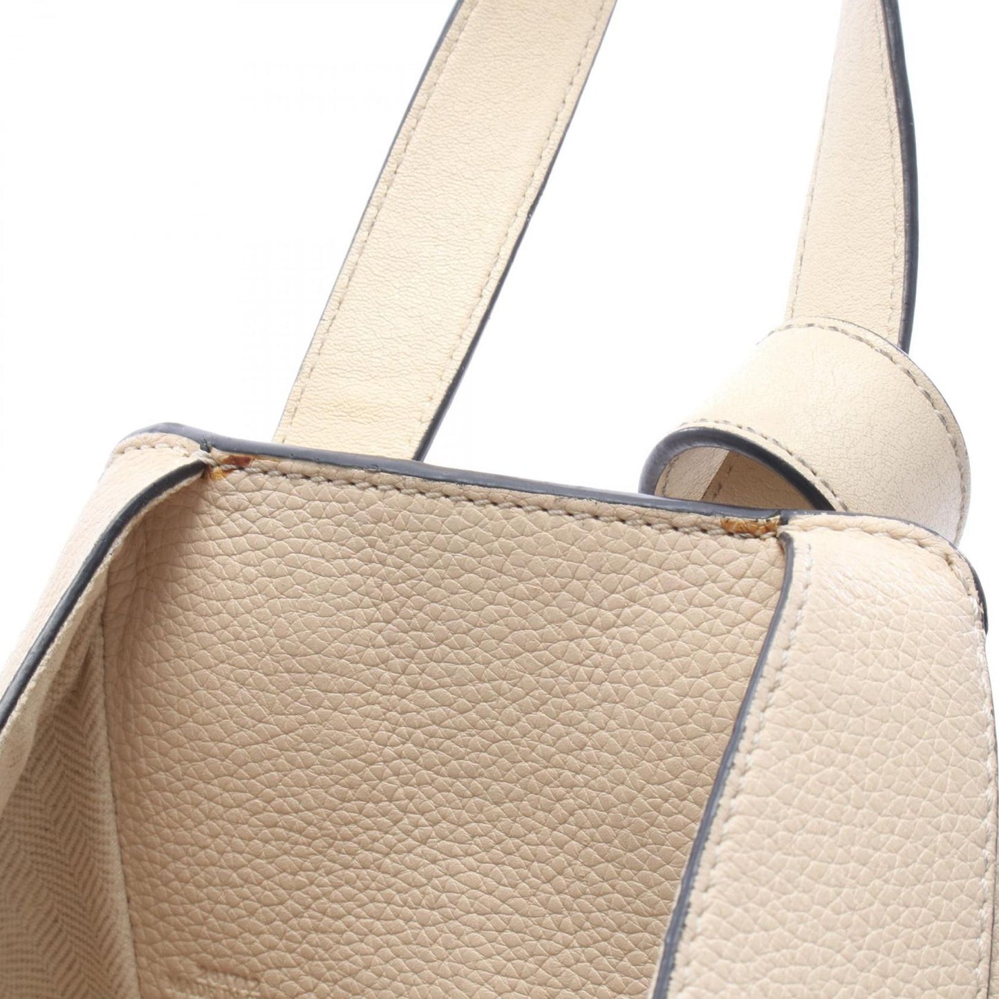Loewe Handbag Hammock Small 2-Way Ivory Leather Drawstring — view 8