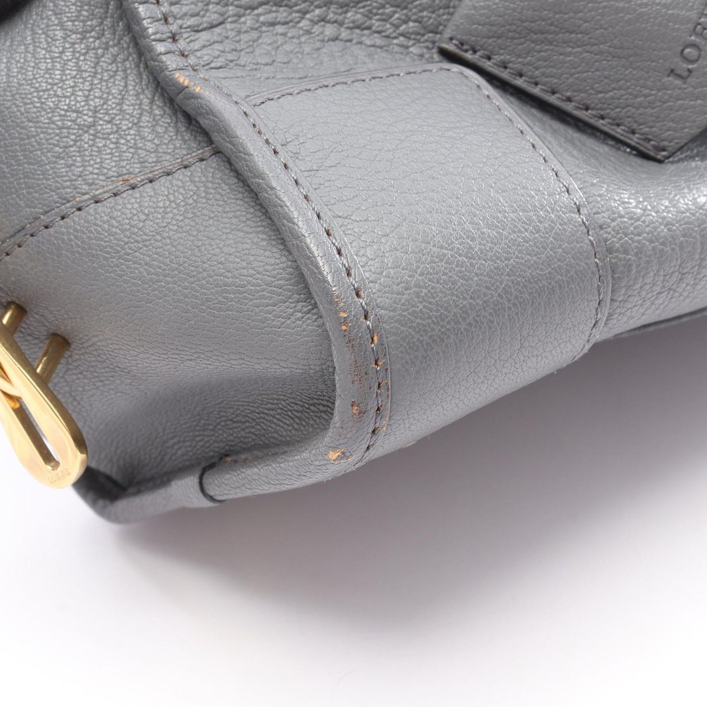 Loewe Handbag Amazona 28 Gray Leather — view 8