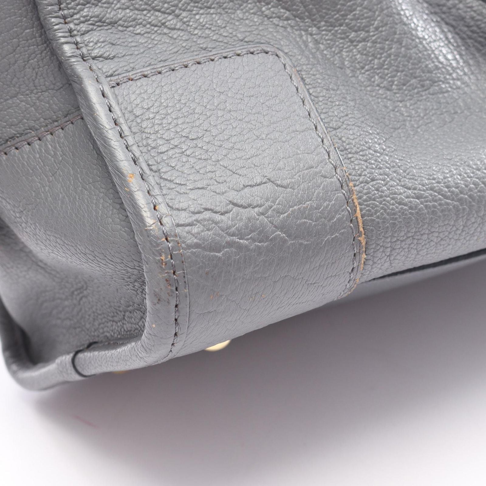 Loewe Handbag Amazona 28 Gray Leather — view 5