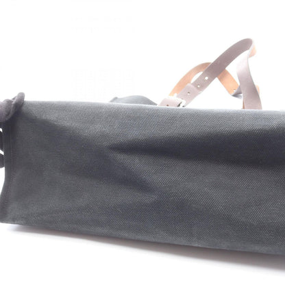 Hermes Tote Etriviere Shopping Chocolat Black Canvas — view 8