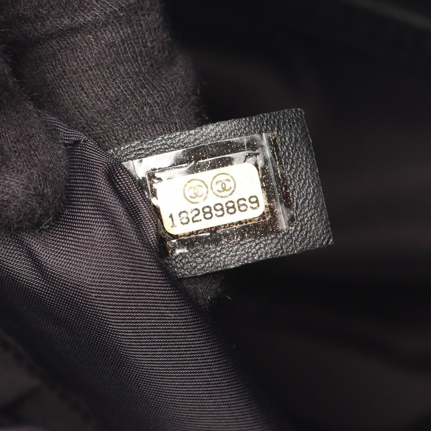 Chanel Tote Paris Biarritz PM Black Canvas Leather PM — view 5