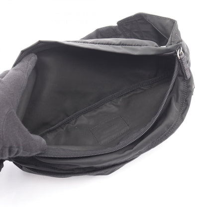 Prada Waist Bag Triangle Plate Black Nylon Logo — view 4