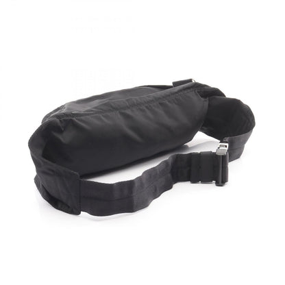Prada Waist Bag Triangle Plate Black Nylon Logo — view 2