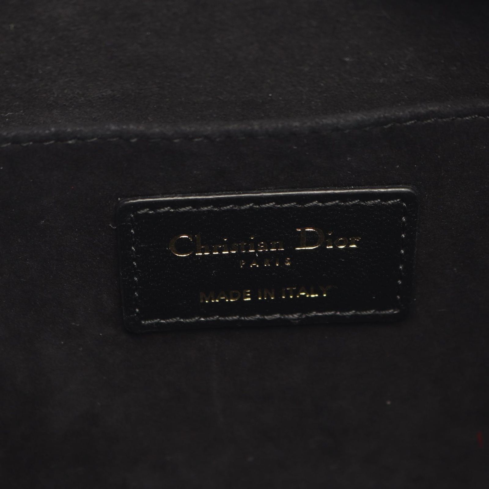 Dior Shoulder Bag Ammi Black Leather Midi Chain — view 4