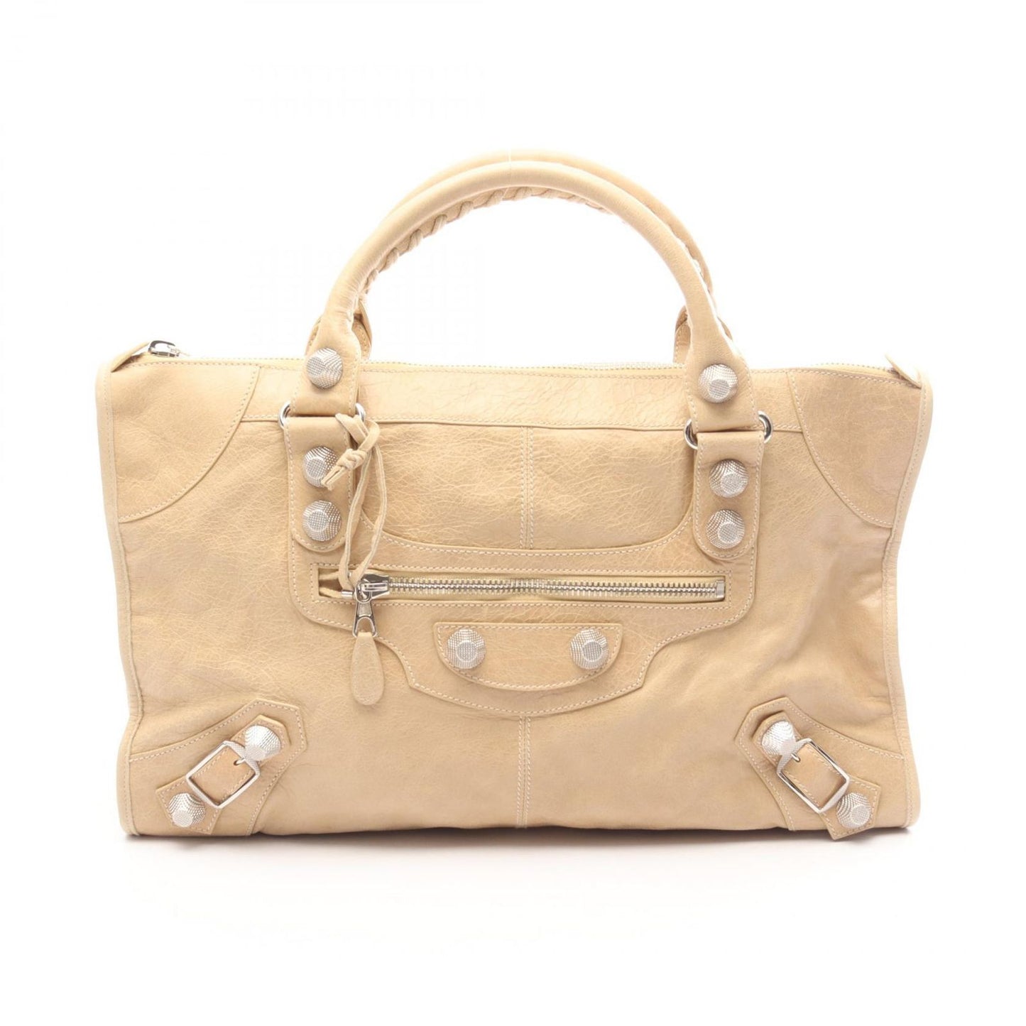 Balenciaga Handbag the Giant Work Beige Leather