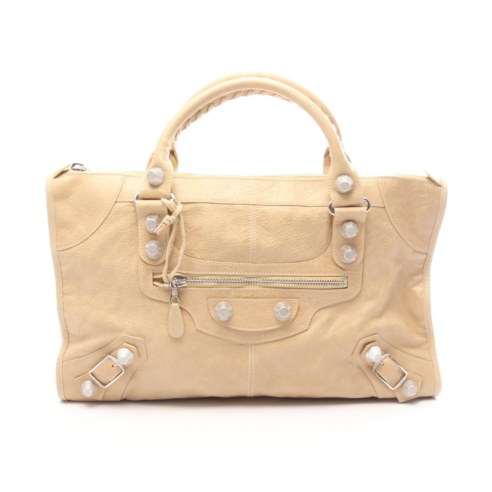 Balenciaga Handbag the Giant Work Beige Leather