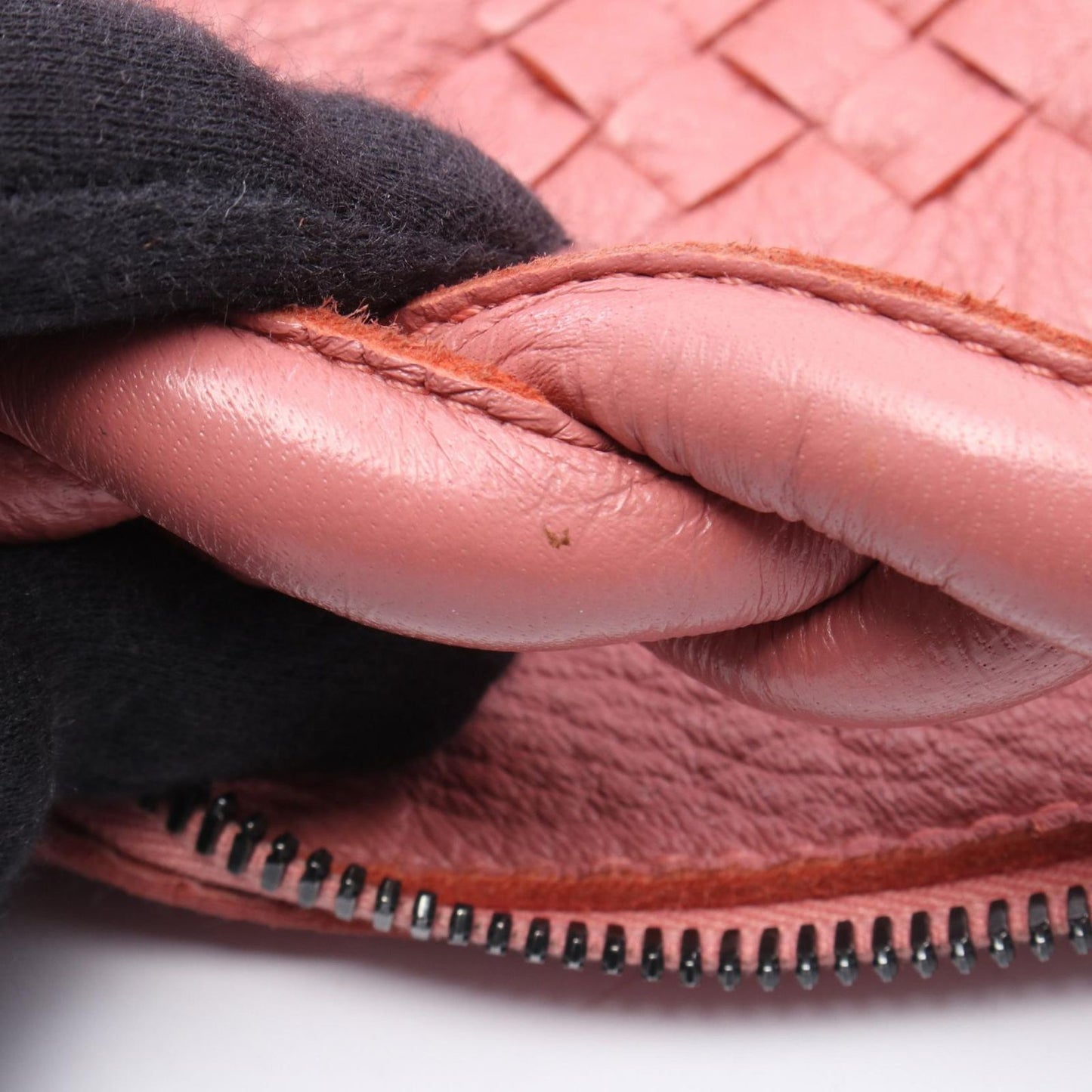 Bottega Veneta Shoulder Bag Intrecciato Pink Leather — view 6