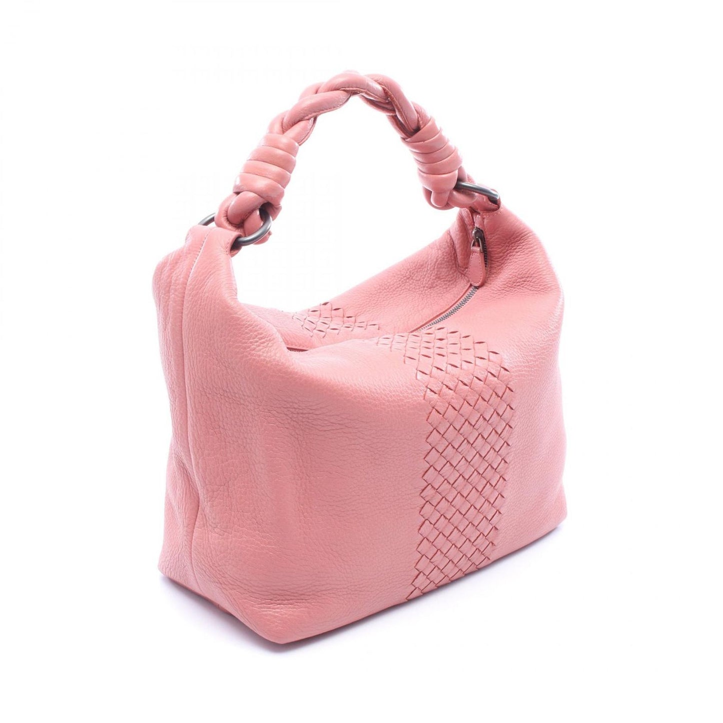 Bottega Veneta Shoulder Bag Intrecciato Pink Leather — view 2