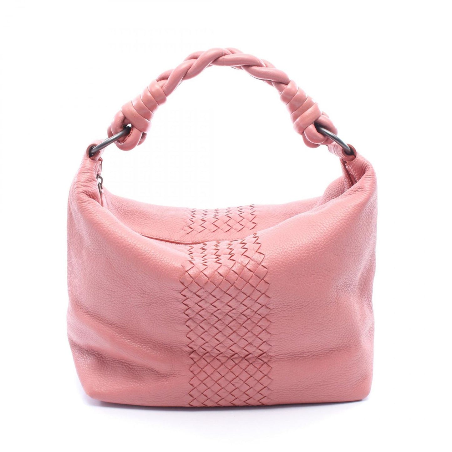 Bottega Veneta Shoulder Bag Intrecciato Pink Leather