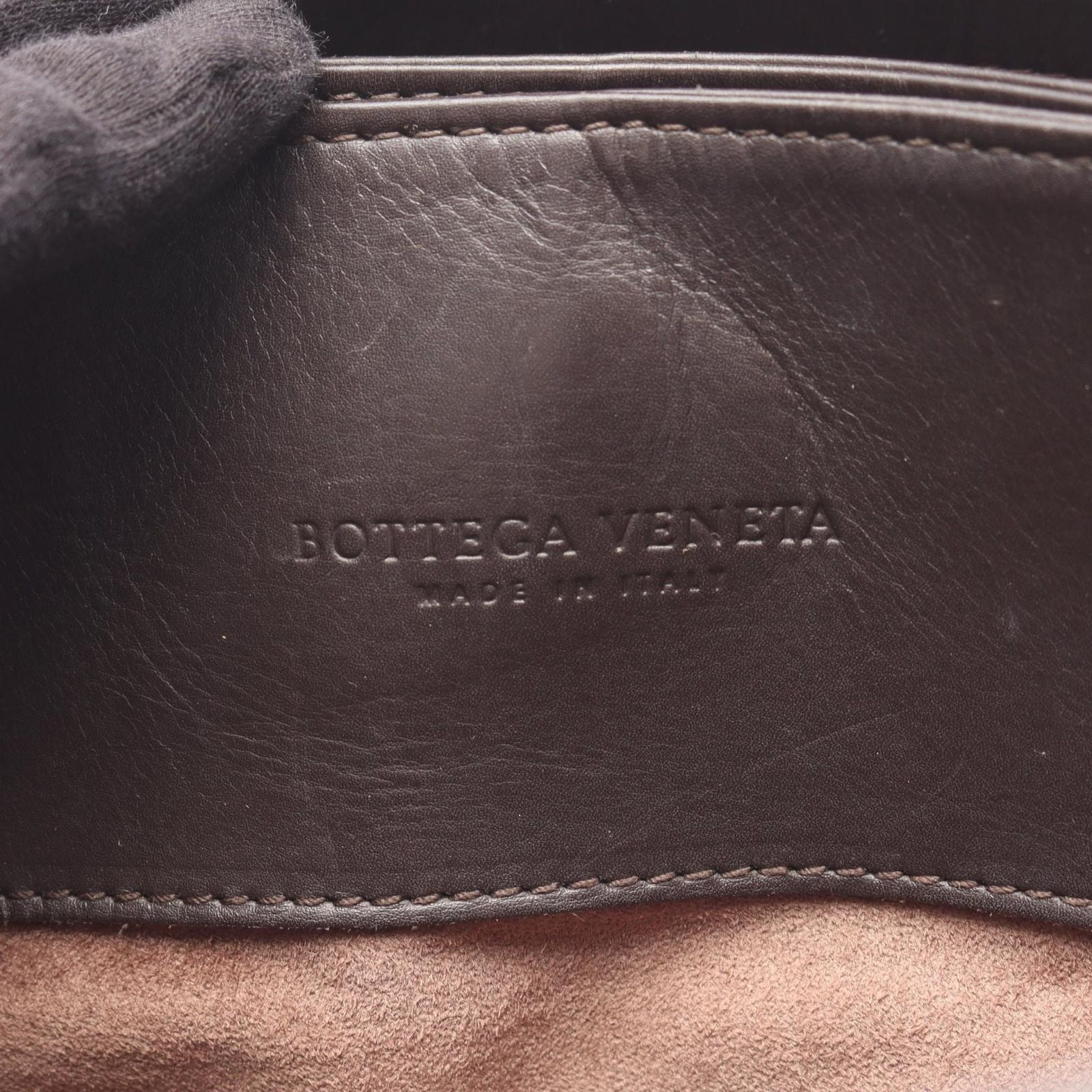 Bottega Veneta Handbag Intrecciato Roman Dark Brown Leather Hand — view 4