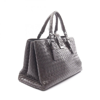 Bottega Veneta Handbag Intrecciato Roman Dark Brown Leather Hand — view 2