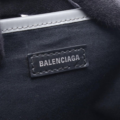 Balenciaga Tote Navy Cabas New Cover Gray Canvas Leather — view 4