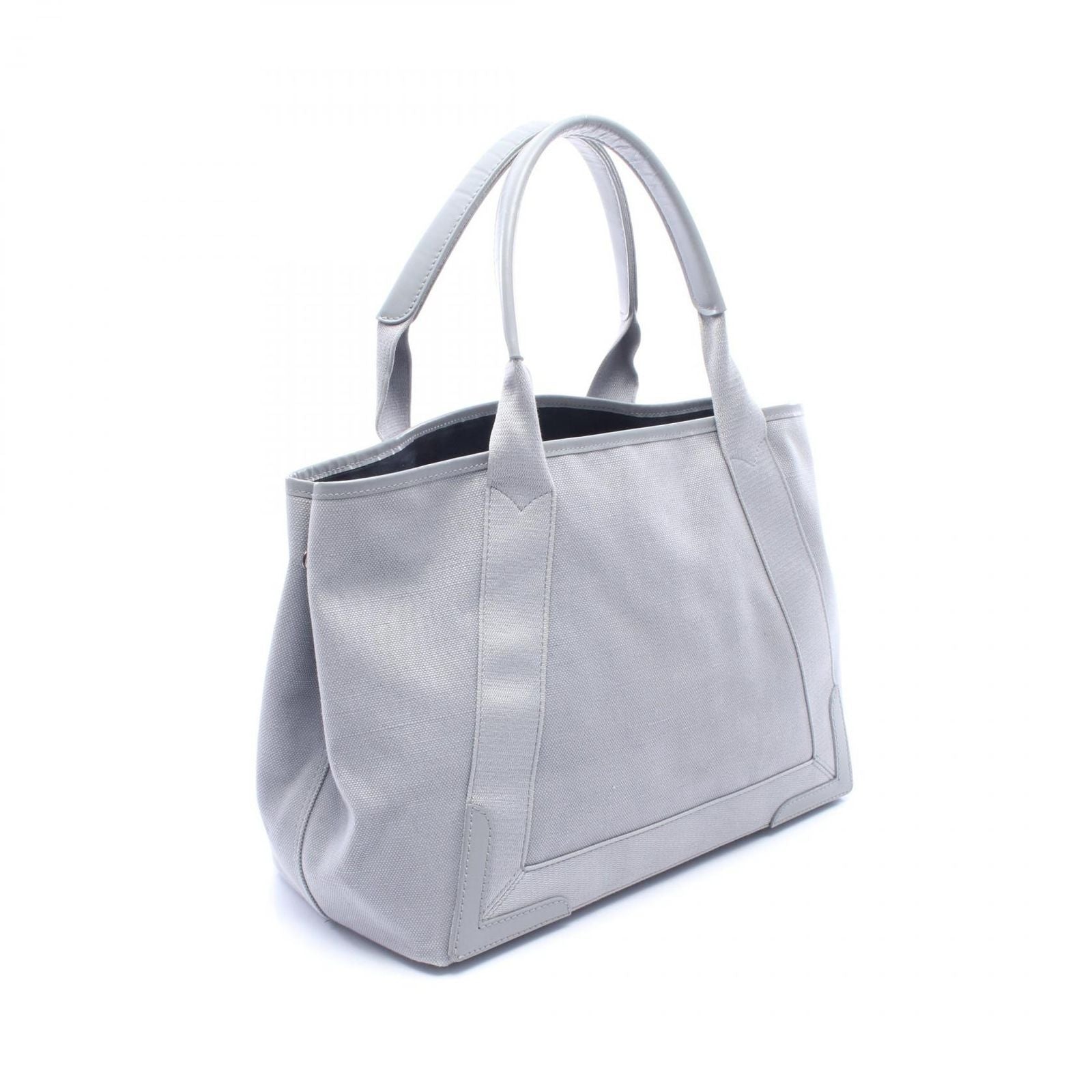 Balenciaga Tote Navy Cabas New Cover Gray Canvas Leather — view 2