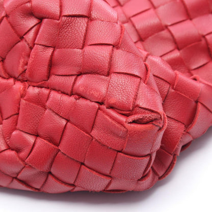 Bottega Veneta Handbag Capri Intrecciato Red Leather — view 7