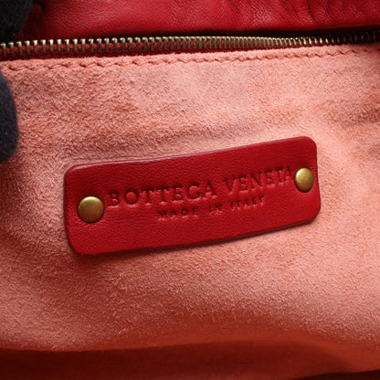 Bottega Veneta Handbag Capri Intrecciato Red Leather — view 4