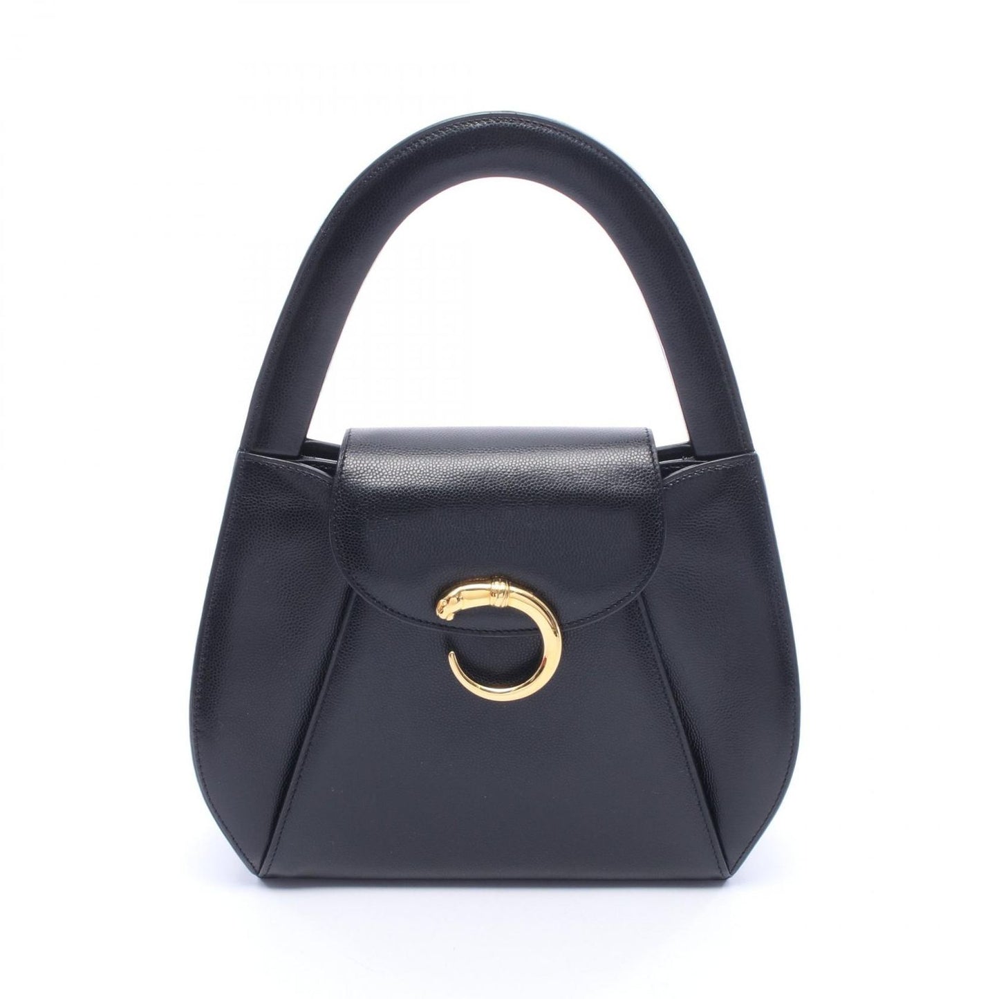 Cartier Handbag Panthere Black Leather
