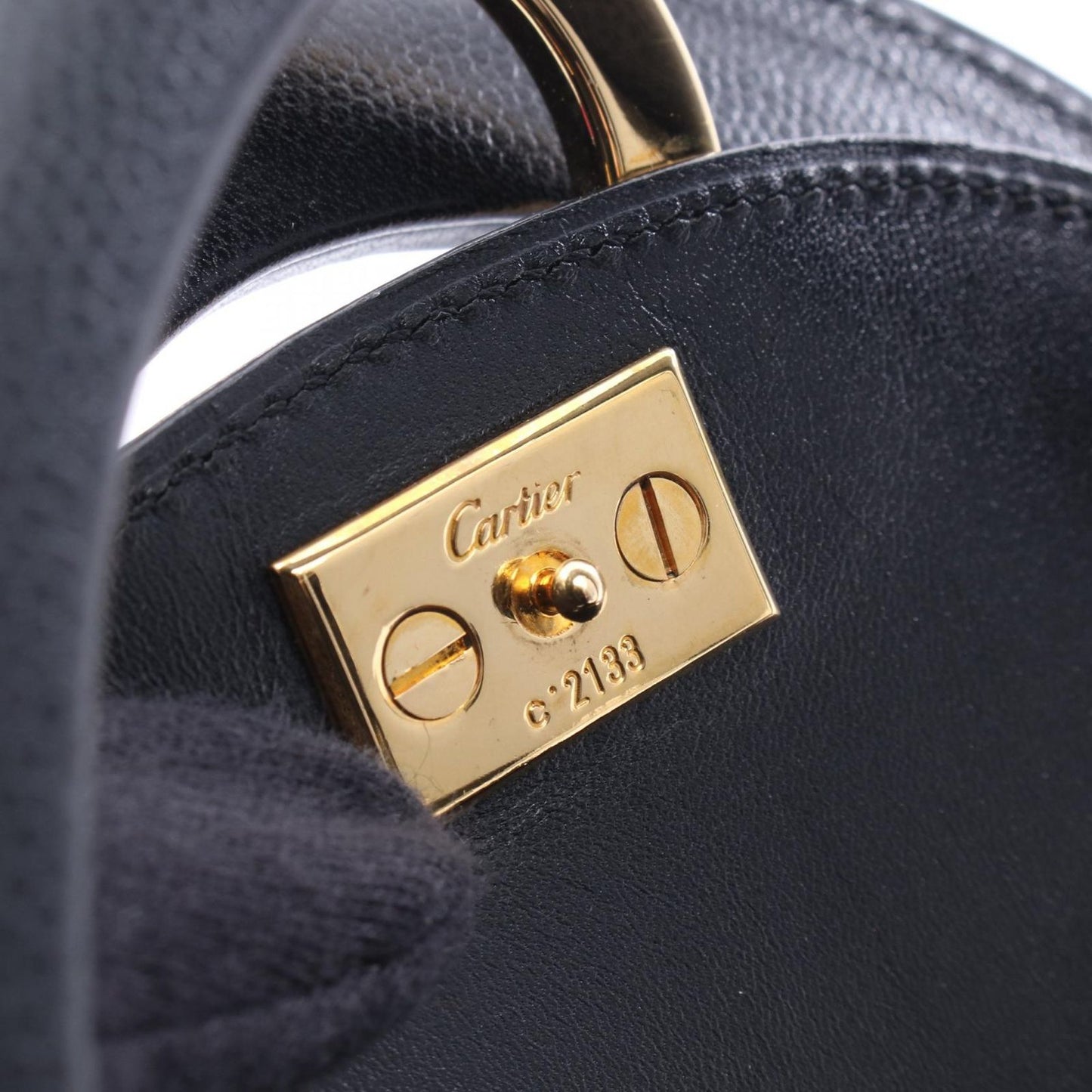 Cartier Handbag Panthere Black Leather — view 4