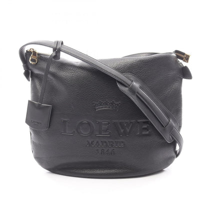 Loewe Shoulder Bag Heritage Black Leather