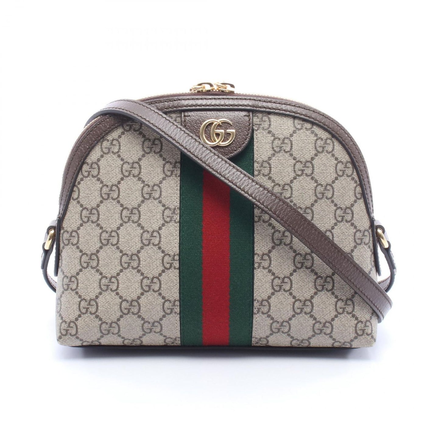 Gucci Shoulder Bag Ophidia GG Supreme Beige Canvas Leather