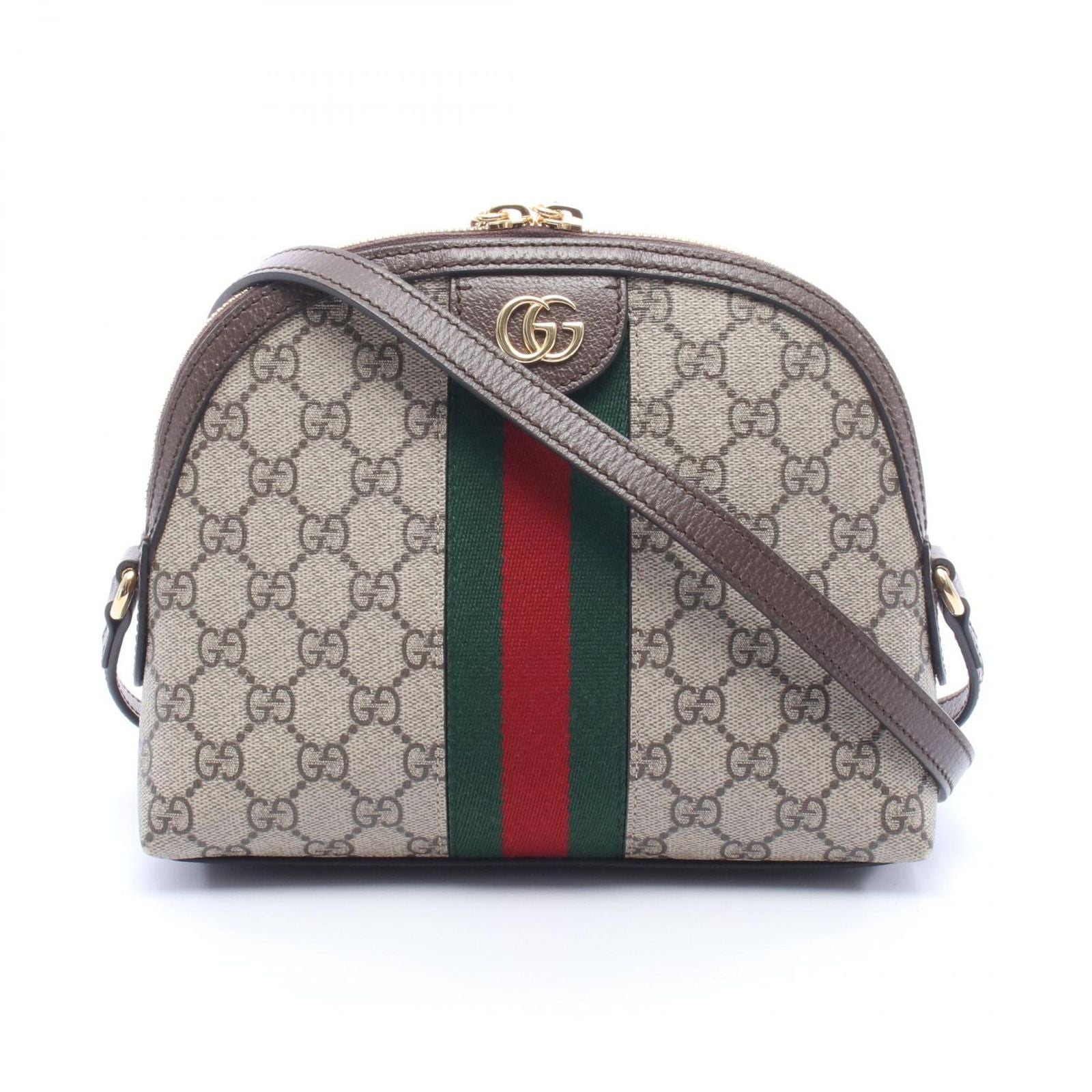 Gucci Shoulder Bag Ophidia GG Supreme Beige Canvas Leather