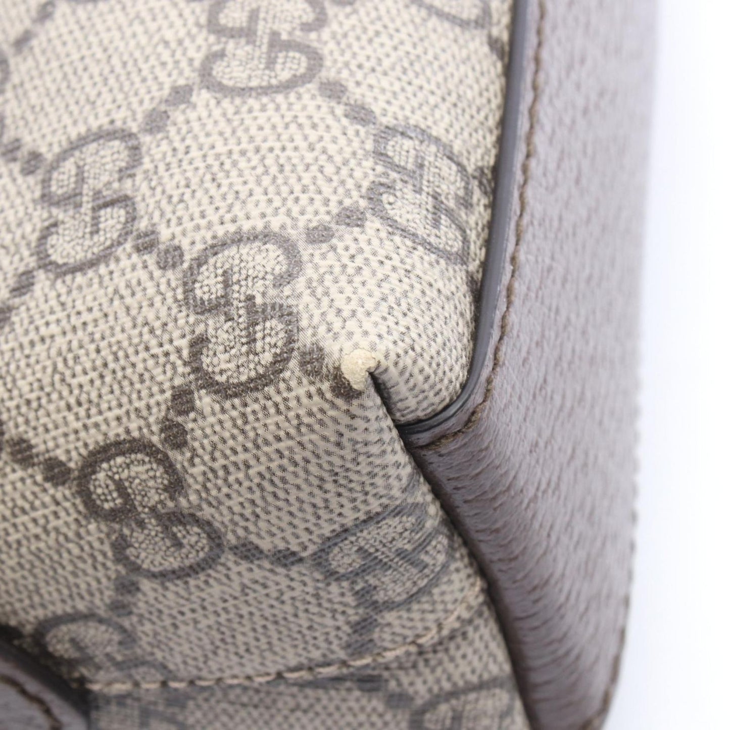 Gucci Shoulder Bag Ophidia GG Supreme Beige Canvas Leather — view 6