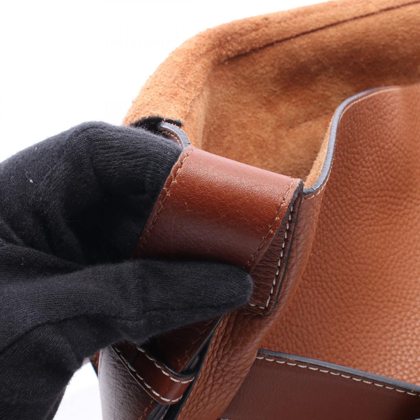 Loewe Shoulder Bag Messenger Belt Brown Leather — view 6