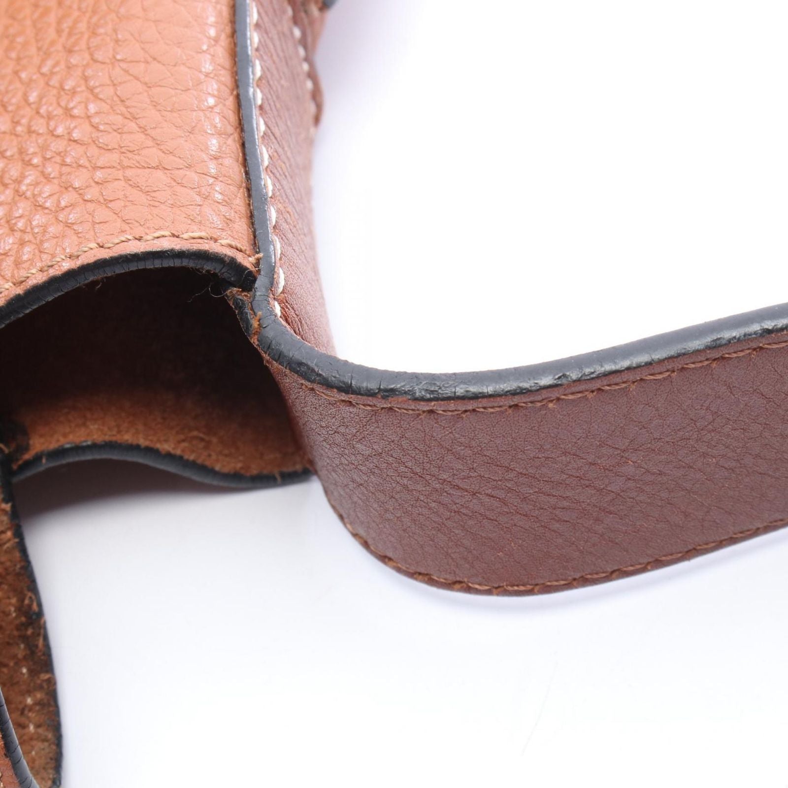 Loewe Shoulder Bag Messenger Belt Brown Leather — view 8