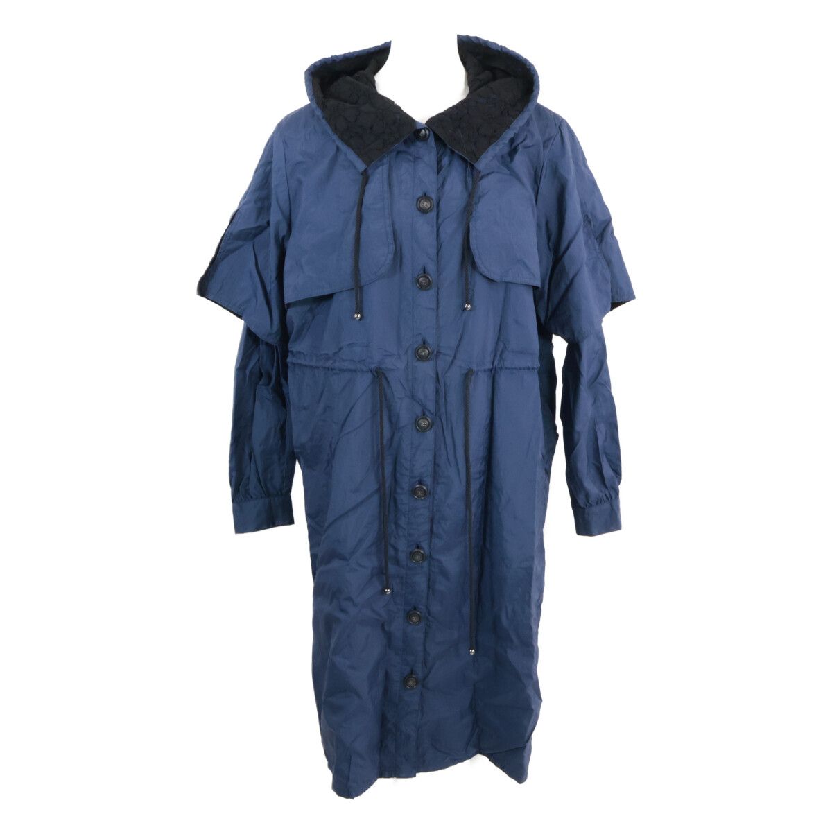Chanel CC Logo Button Nylon Hoodie 36 — view 2