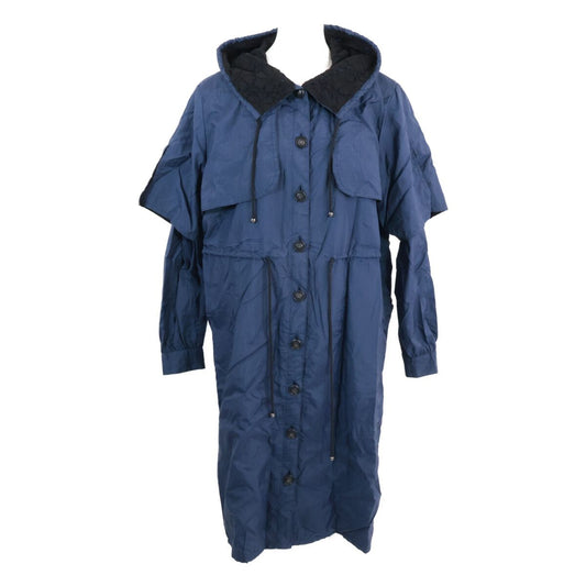 Chanel CC Logo Button Nylon Hoodie 36