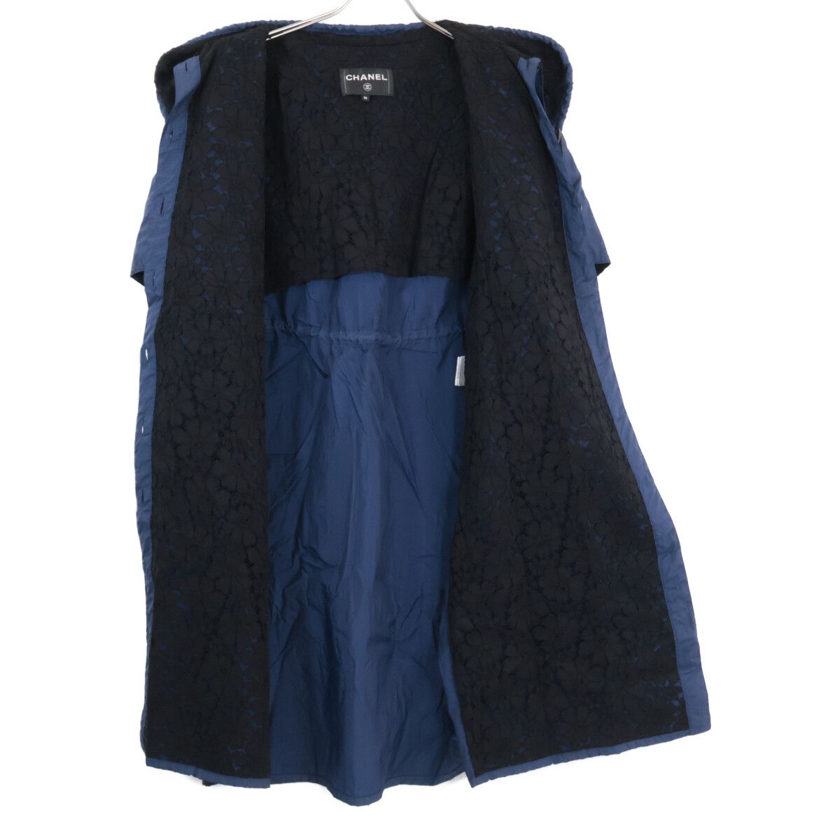 Chanel CC Logo Button Nylon Hoodie 36 — view 5