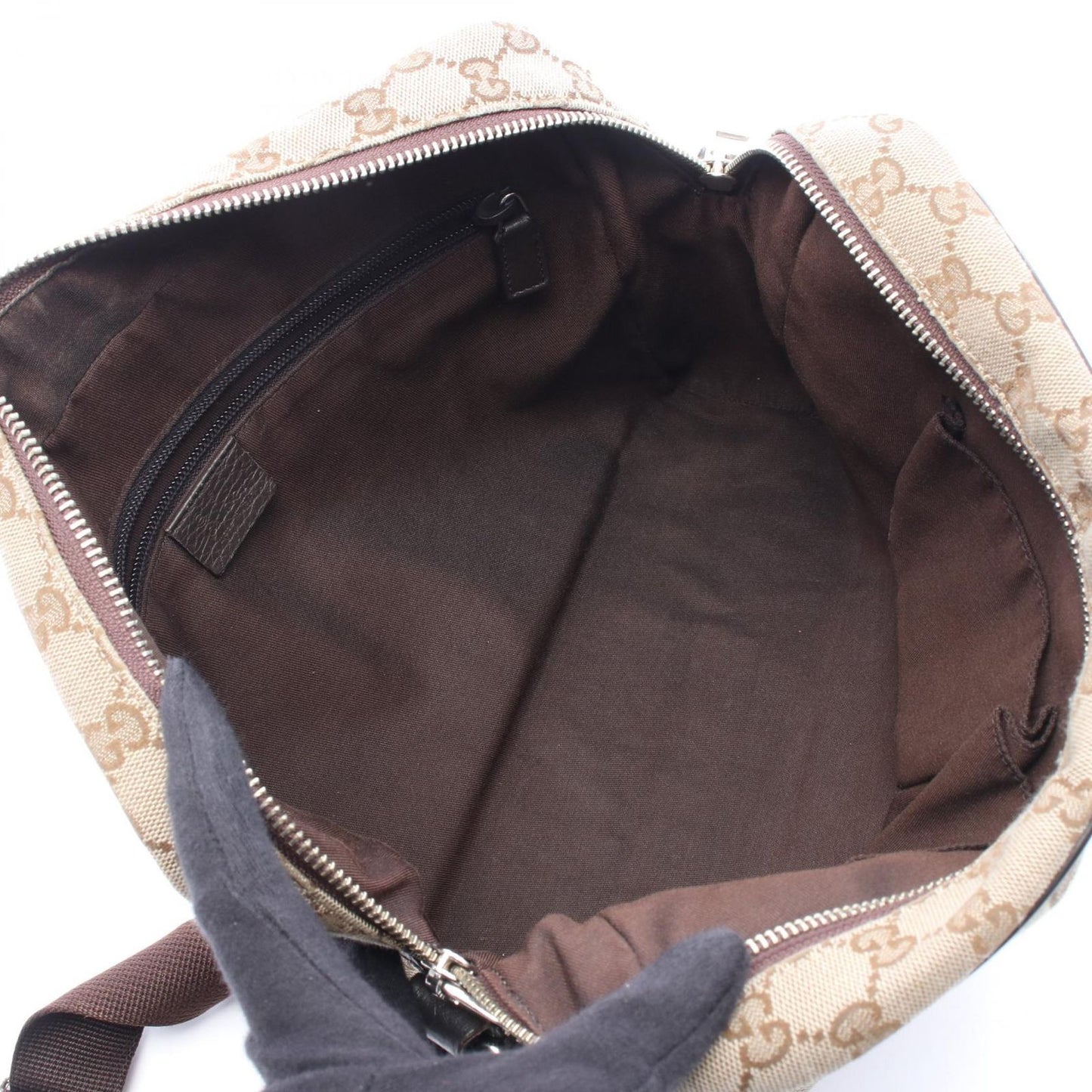 Gucci Shoulder Bag GG Canvas Beige — view 3