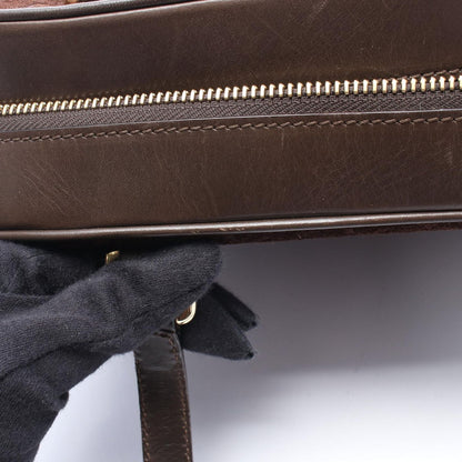 Celine Handbag Macadam Brown Suede Leather — view 5
