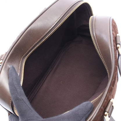 Celine Handbag Macadam Brown Suede Leather — view 3