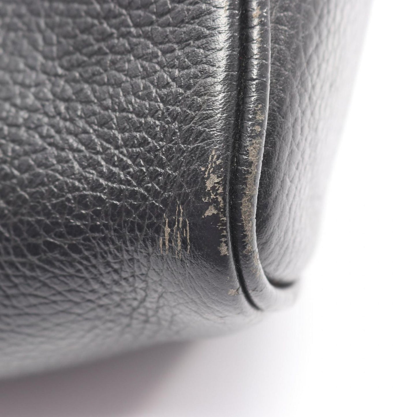 Dior Handbag CD 2-Way Black Leather CD Logo Hand — view 6